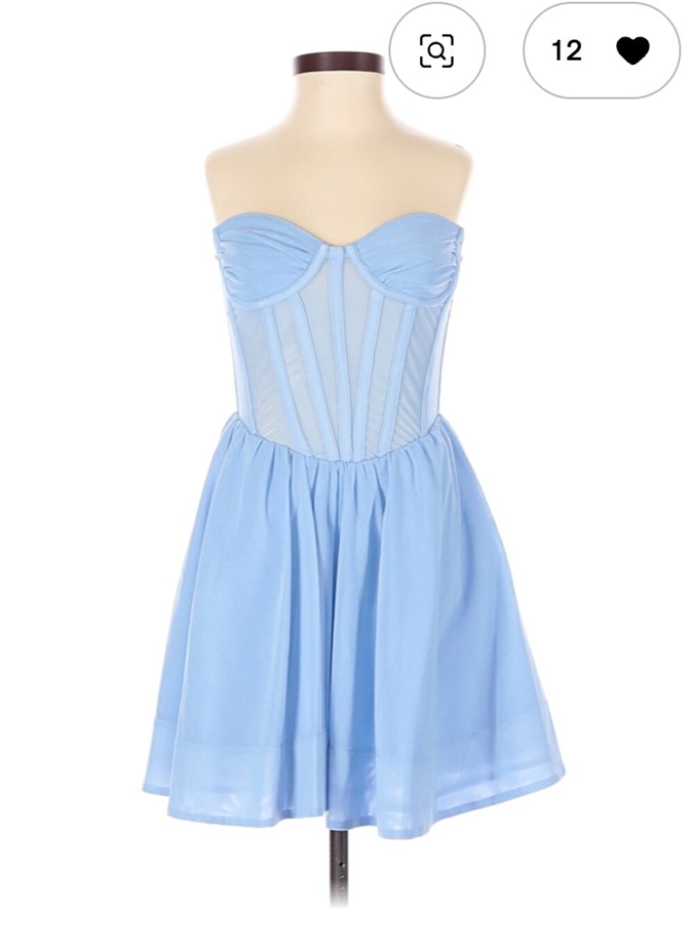 Bardot Blue Mini Dress